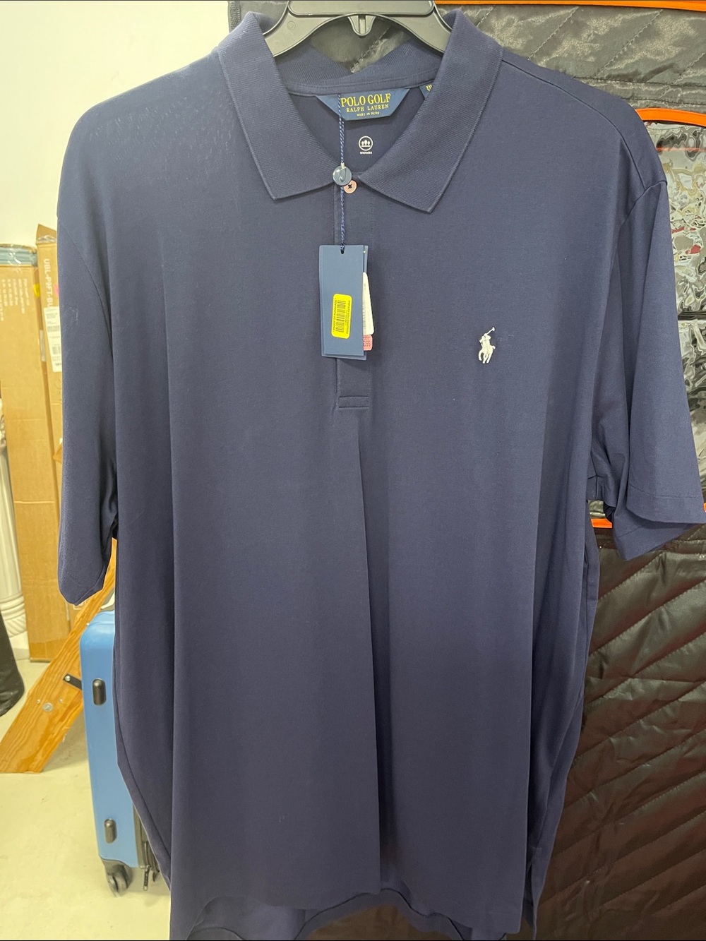 Polo by Ralph Lauren Navy Polo Golf Shirt with Embroidered Logo
